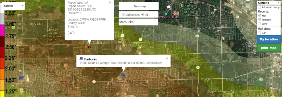 New Mapping Features Added 8-15-2017